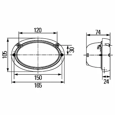 Projecteur de travail Oval 100 12/24V_4