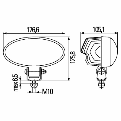 Projecteur de travail Oval 90 12/24V_5