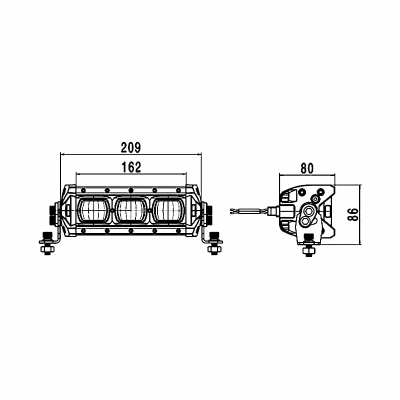 Projecteur de travail Valuefit Lightbar LBX220_4