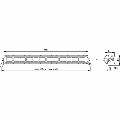 Projecteur de travail Valuefit Lightbar LBX540_2