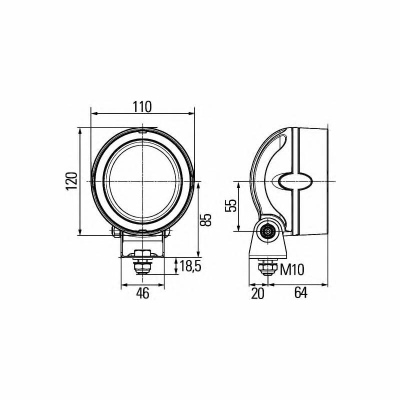 Faro di lavoro LED 12/24V 600 lm_1