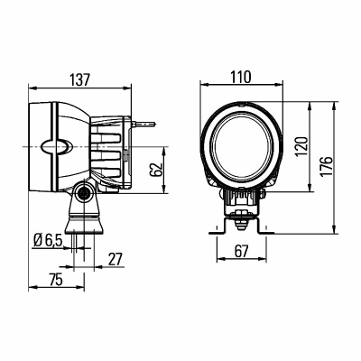 Faro da lavoro Mega Beam Powerpack 24V_2