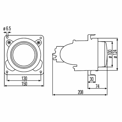 Optique, projecteur longue portée 24V_1