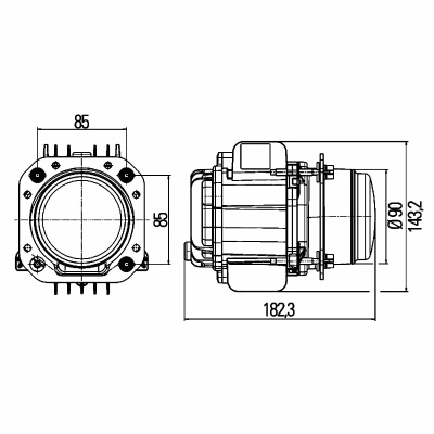 Hauptscheinwerfer Performance BiLED- L70 24V_1