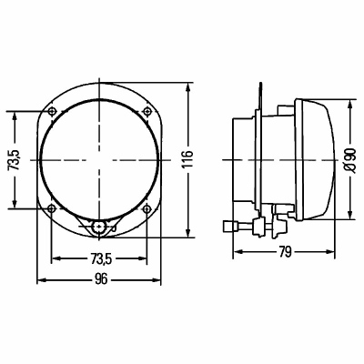 Projecteur antibrouillard Dynaview Evo2 gauche_1