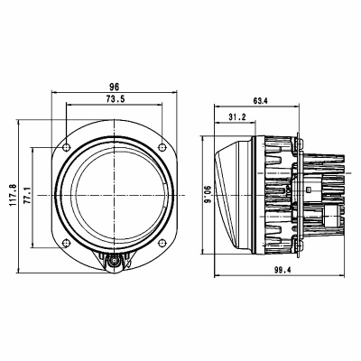 Projecteur antibrouillard Performance L4060 12/24V_5