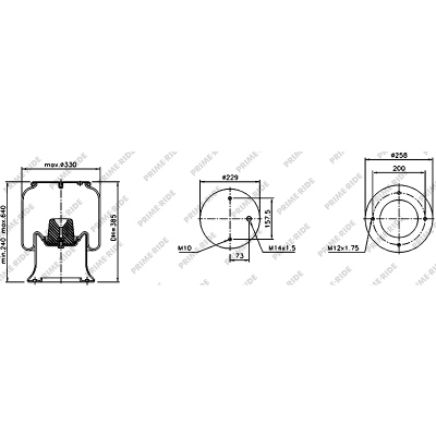 Soufflet à air et avec piston en acier, Prime-Ride_0