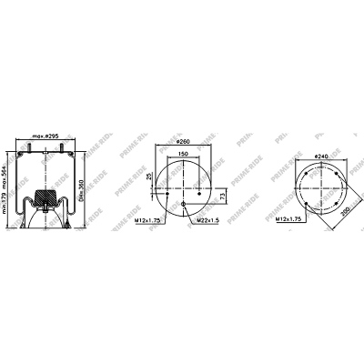 Soufflet à air avec piston en plastiq, Prime-Ride_0