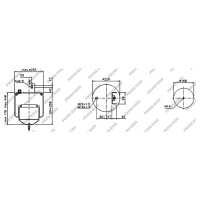 Soufflet à air et avec piston en acier,Prime-Ride