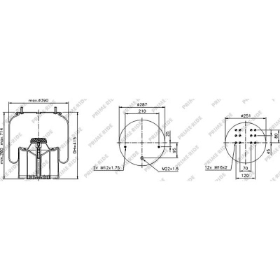 Soufflet à air et avec piston en acier, Prime-Ride_0