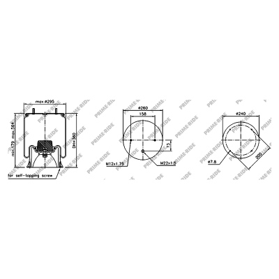 Soufflet à air avec piston en plastiq, Prime-Ride_0