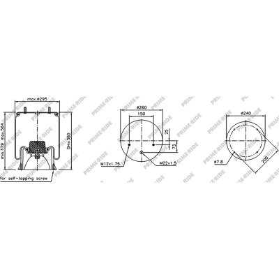 Soufflet à air avec piston en plastiq, Prime-Ride_0