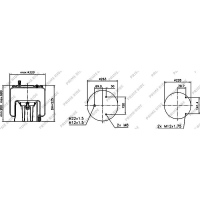 Soffietto d'aria con pistone plastica, Prime-Ride