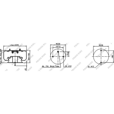 Soufflet à air avec piston en acier, Prime-Ride_0