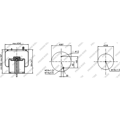 Soufflet à air avec piston en acier, Prime-Ride_0