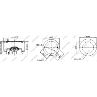 Soufflet à air avec piston en alum, Prime-Ride