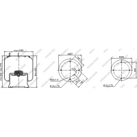 Soufflet à air et avec piston en acier, Prime-Ride