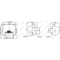 Soufflet à air et avec piston en acier, Prime-Ride