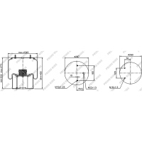 Soufflet à air et avec piston en acier, Prime-Ride
