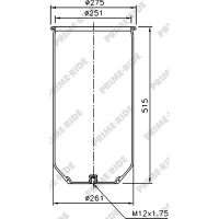 Soufflet à air et avec piston en acier, Prime-Ride
