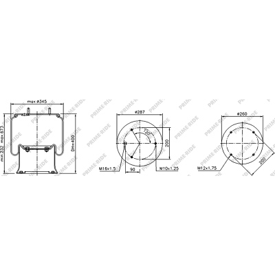 Soufflet à air et avec piston en acier, Prime-Ride_0