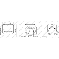 Soufflet à air et avec piston en acier, Prime-Ride