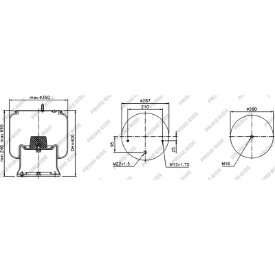 Soufflet à air et avec piston en acier, Prime-Ride_0