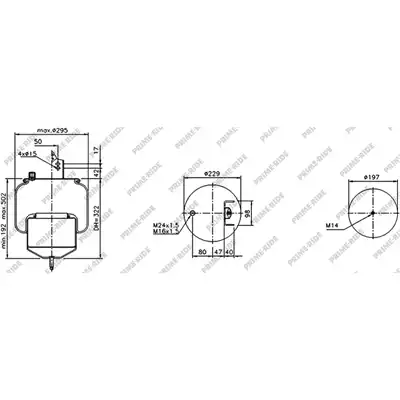 Soufflet à air et avec piston en acier, Prime-Ride_0