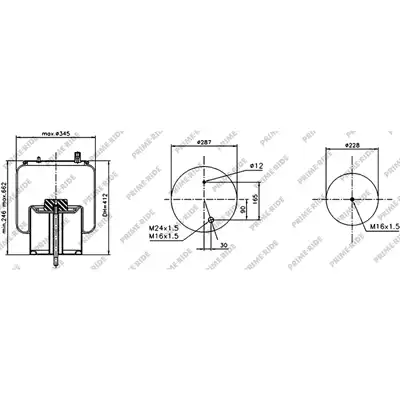 Soufflet à air avec piston en acier, Prime-Ride_0