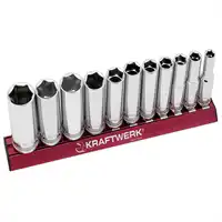 Jeu de 11 douilles longues MAGALU 3/8" KRAFTWERK