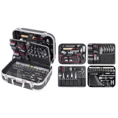 Coffret d'outils B100, en ABS, ¼" +½", 170pcs._0