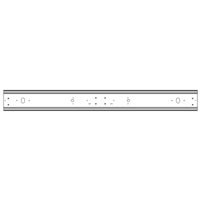 Paraurto posteriore 2400mm 24V alluminio RAL 9010_2