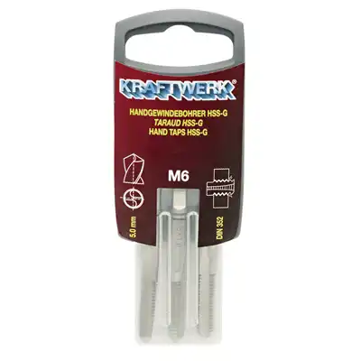 Jeu de 3 tarauds à main DIN352 M3 KRAFTWERK_1
