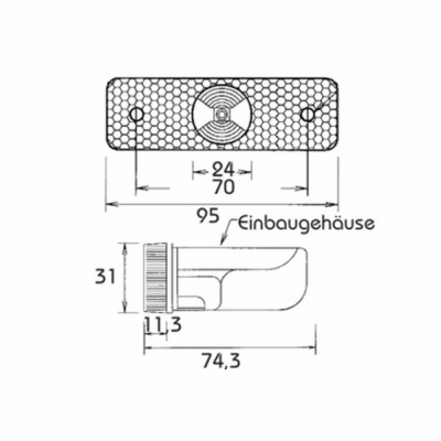 LED Seitenmarkierungsleuchte FLATPOINT Einbauvers._1