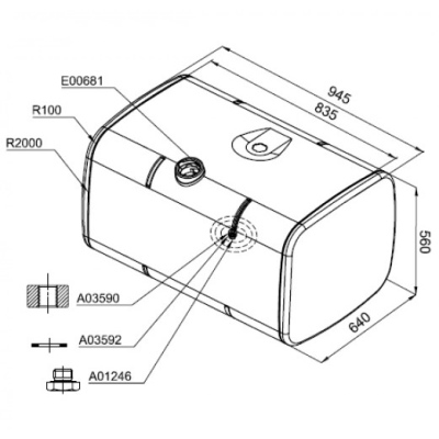 Réservoir mazout 300 lt Acier aluminisé_1