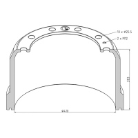 Tambour frein pour SISU