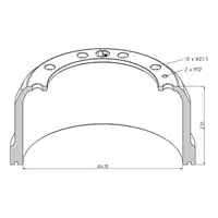 Tambour frein pour SISU
