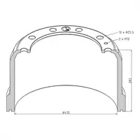 Tambour frein pour SISU