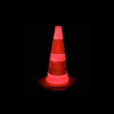 Cono di circolazione, rosso - bianco pieghevole_2