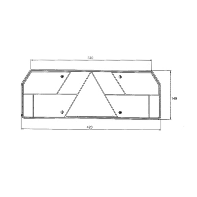 Fanale posteriore sinistro senza luce targa_2