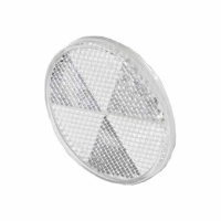 Catadioptre rond blanc 60mm adhésif