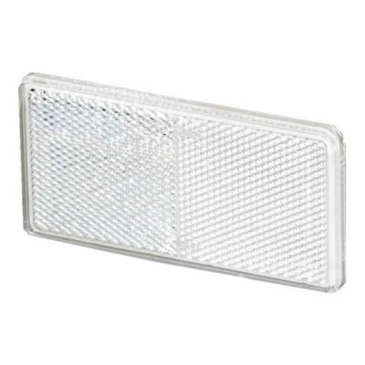 Catadioptre rectangulaire blanc 105x55mm_0