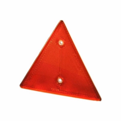 Catadioptre triangulaire avec socle blanc_0