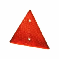 Catadioptre triangulaire avec socle blanc