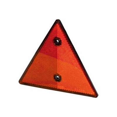 Catadioptre triangulaire avec socle noir_0