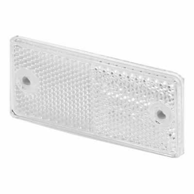 Catadioptre rectangulaire blanc 90x40mm_0