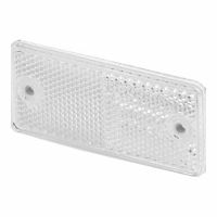 Catadioptre rectangulaire blanc 90x40mm