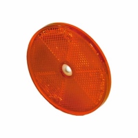 Catadiottro rotondo rosso, 80mm