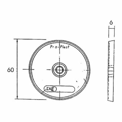 Catadioptre rond orange 60mm_2