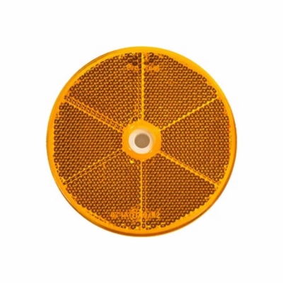 Catadioptre rond orange 80mm_1